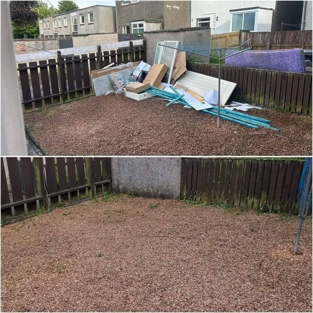 Garden Clearance before and after